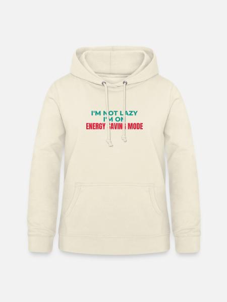 Energiesparmodus nicht faul - Frauen Hoodie - Vanille-Milchshake