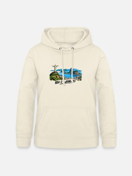 Rio Panorama City - Frauen Hoodie - Vanille-Milchshake