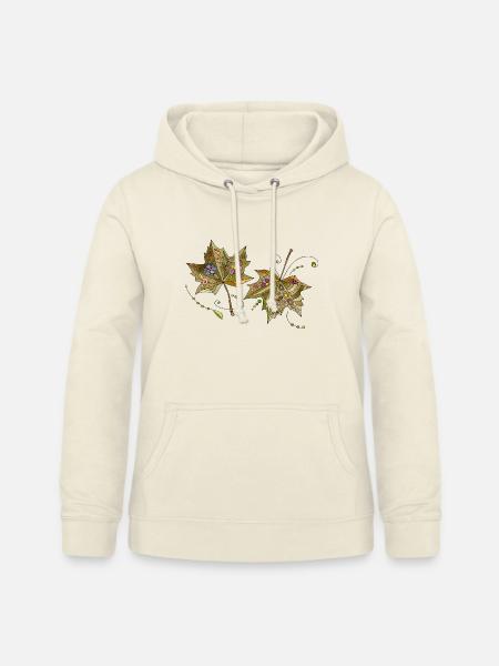 Blätter - Frauen Hoodie - Vanille-Milchshake