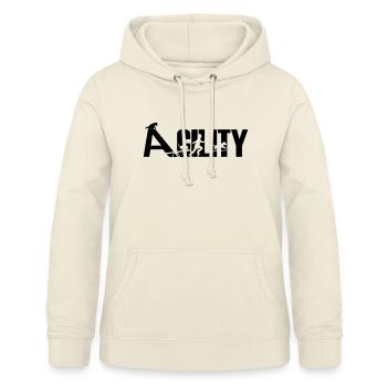 Agility - Sweat à capuche Femme - vanille - Devant - AI Model Female 172 light (172cm)