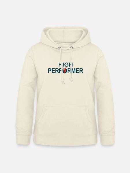 High Performer – Starkes Motiv - Frauen Hoodie - Vanille-Milchshake