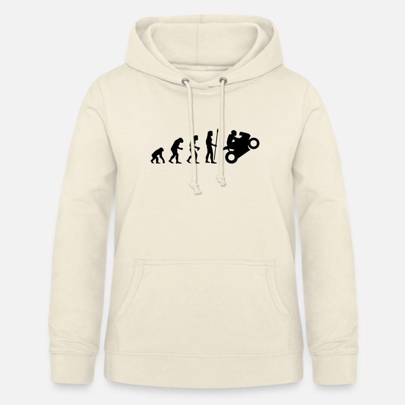 evolution_biker - Women's Hoodie - vanilla