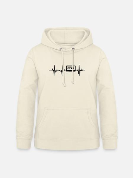 80er Kassette Herzschlag - Frauen Hoodie - Vanille-Milchshake