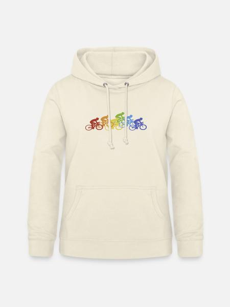 Fahrrad Radfahrer Regenbogen - Frauen Hoodie - Vanille-Milchshake