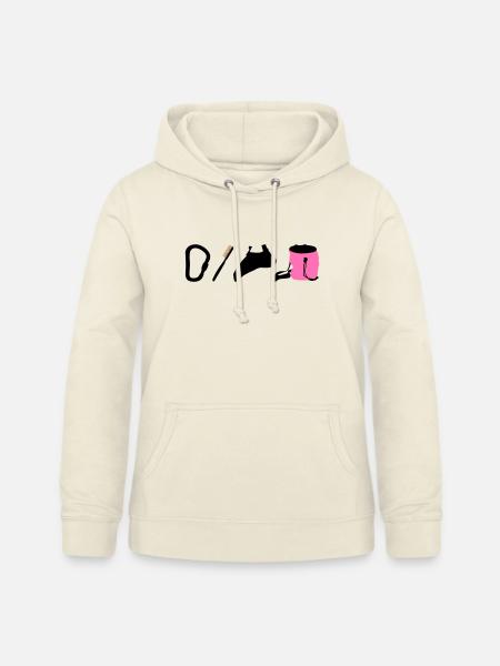 Kletterlogo Boulderemblem Kletterschuhe Bürste - Frauen Hoodie - Vanille-Milchshake