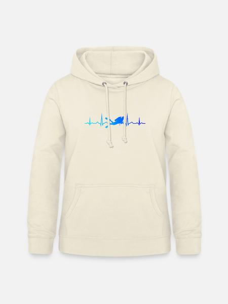 Geschenkidee für einen Freediver mit Gerätetauchen - Frauen Hoodie - Vanille-Milchshake