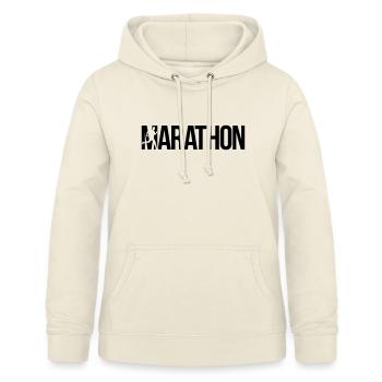 marathon - Frauen Hoodie - Vanille-Milchshake - Vorne - AI Model Female 172 light (172cm)