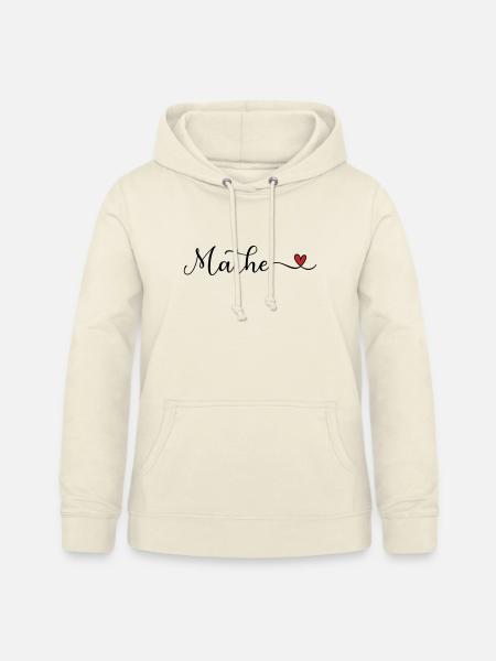 Mathe Schriftzug mit Herz - Frauen Hoodie - Vanille-Milchshake