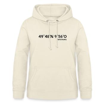 Wurzburg Coordinates Design - Women's Hoodie - vanilla - Front - AI Model Female 172 light (172cm)