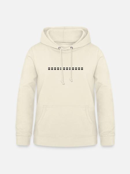 Linie gestrichelt - Frauen Hoodie - Vanille-Milchshake