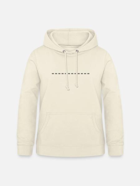 Linie gestrichelt - Frauen Hoodie - Vanille-Milchshake