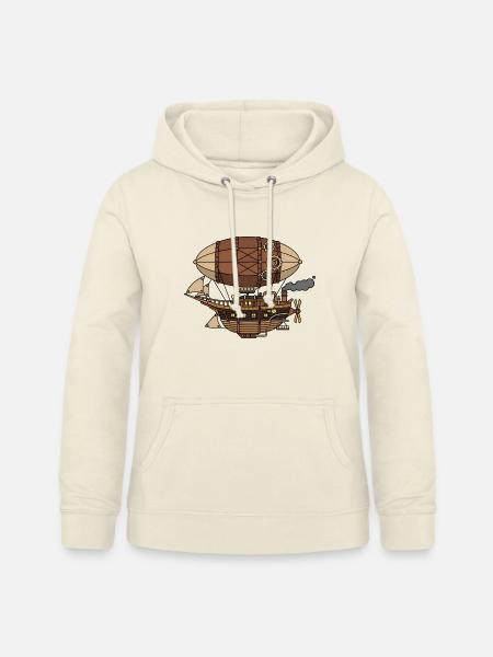 Steampunk Luftschiff - Frauen Hoodie - Vanille-Milchshake