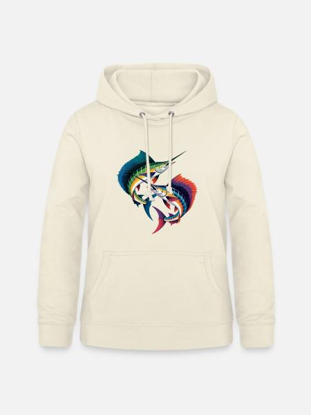 Zwei Sailfische - Frauen Hoodie - Vanille-Milchshake