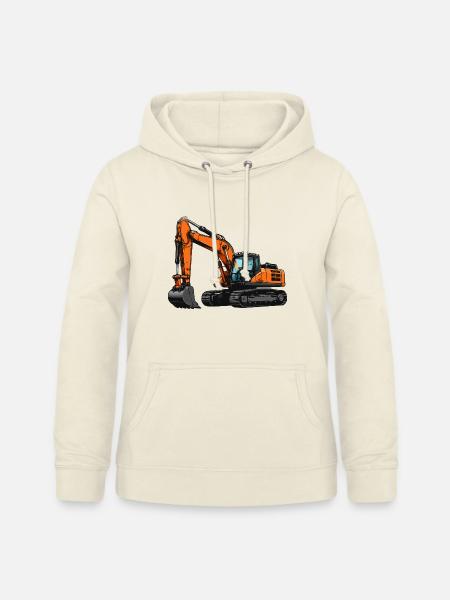 Bagger auf Baustelle - Frauen Hoodie - Vanille-Milchshake