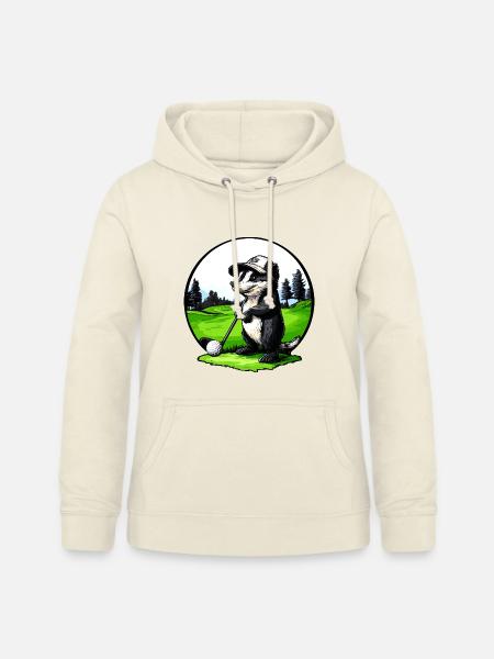 Stinktier Golfspieler - Frauen Hoodie - Vanille-Milchshake