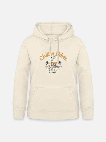Chillin Vibes Flamingo Sunset - Frauen Hoodie - Vanille-Milchshake