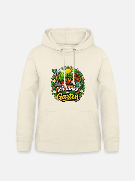 Ich tanke im Garten - Frauen Hoodie - Vanille-Milchshake