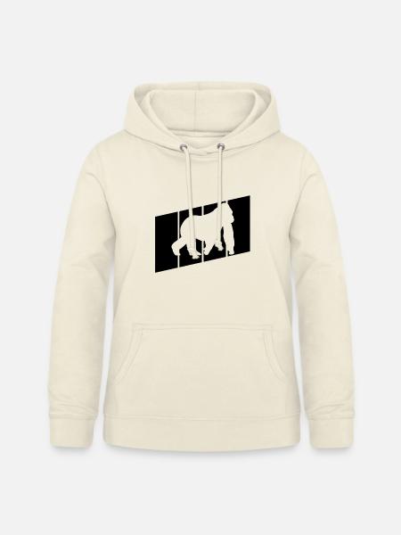 Affen Silhouette - Frauen Hoodie - Vanille-Milchshake