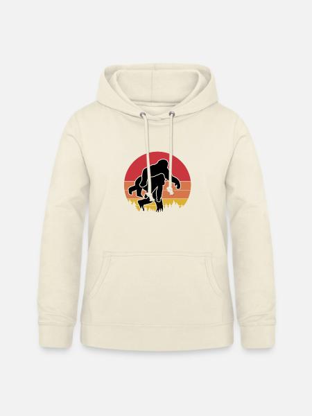 Bigfoot Affe Retro - Frauen Hoodie - Vanille-Milchshake