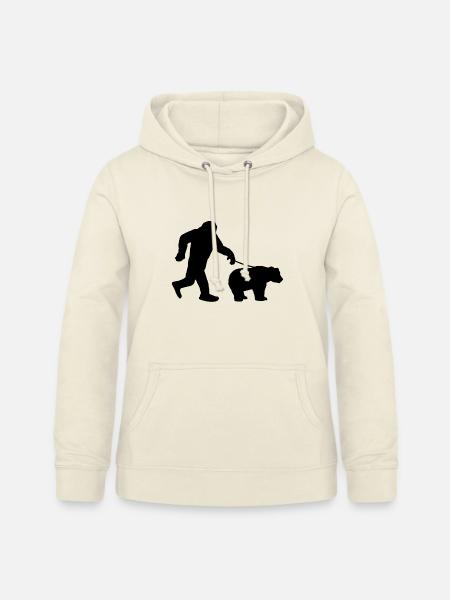 Bigfoot Bär Humor - Frauen Hoodie - Vanille-Milchshake