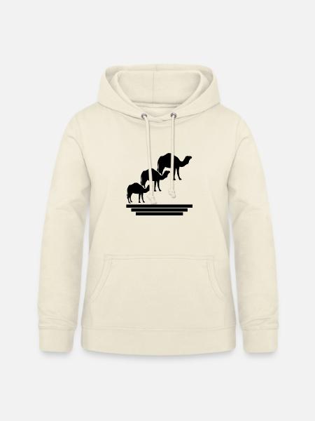 Kamel Silhouetten Trio - Frauen Hoodie - Vanille-Milchshake