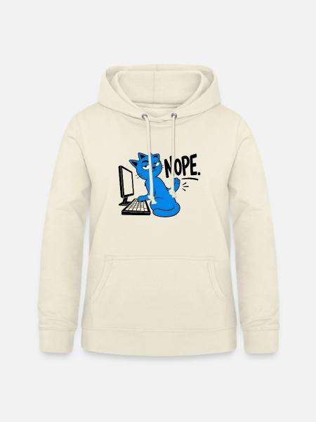 Katzen-Geek-Humor NEIN - Frauen Hoodie - Vanille-Milchshake