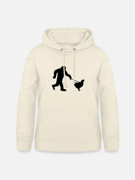 Bigfoot Huhn Humor - Frauen Hoodie - Vanille-Milchshake