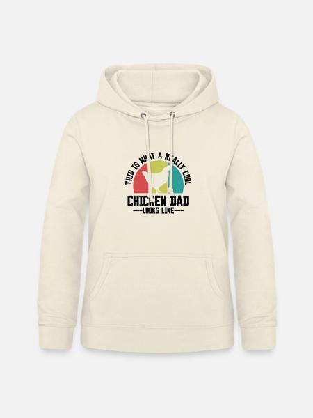 Huhn Papa Spruch Retro - Frauen Hoodie - Vanille-Milchshake