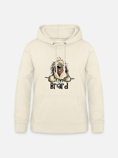 Neugieriger Briard - Frauen Hoodie - Vanille-Milchshake