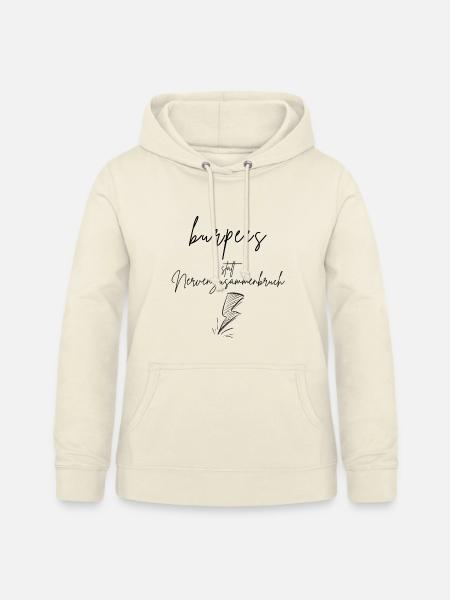 burpees statt Nervenzusammenbruch - Frauen Hoodie - Vanille-Milchshake