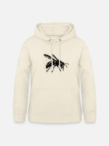 Silhouette der asiatischen Hornisse Splatter - Frauen Hoodie - Vanille-Milchshake