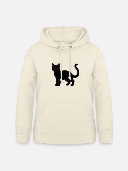 Schwarze Katze Katzenshirt Geschenk - Frauen Hoodie - Vanille-Milchshake