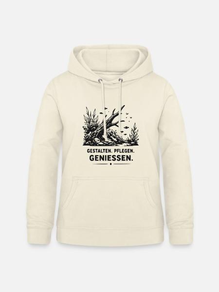 Unterwasser-Wald Fische - Frauen Hoodie - Vanille-Milchshake