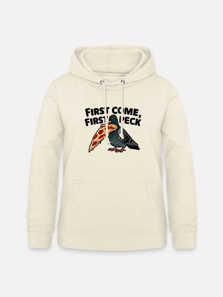 First come, first peck - Frauen Hoodie - Vanille-Milchshake
