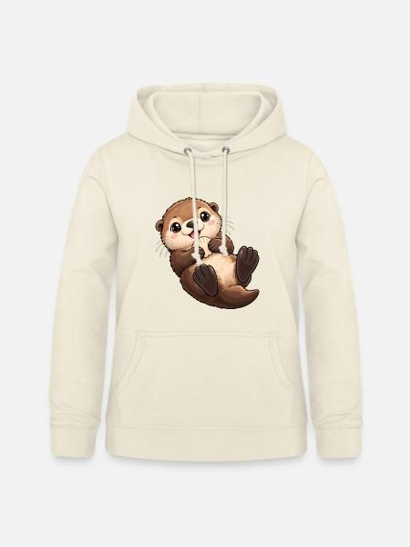 Seeotter Kawaii Style – Süßer Otter - Frauen Hoodie - Vanille-Milchshake