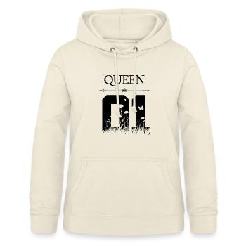 QUEEN - Frauen Hoodie - Vanille-Milchshake - Vorne - AI Model Female 172 light (172cm)