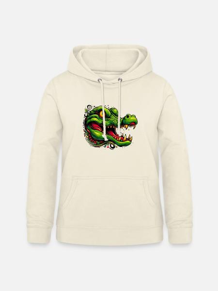 Alligator-Krokodil - Frauen Hoodie - Vanille-Milchshake