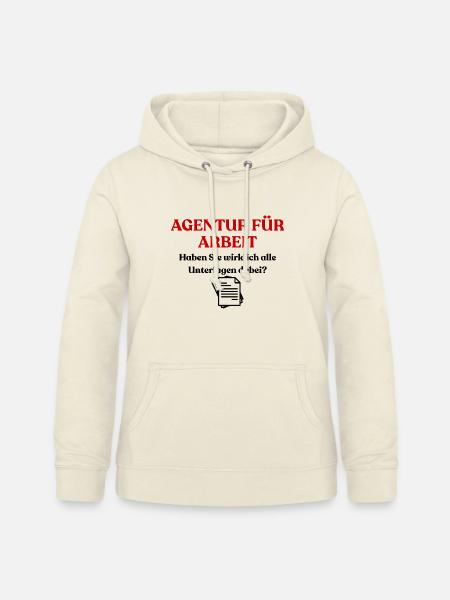 Agentur für Arbeit Design - Frauen Hoodie - Vanille-Milchshake