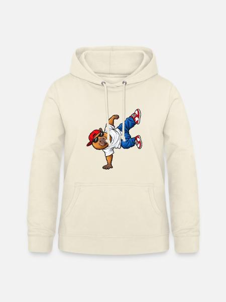 Capybara beim Breakdance - Frauen Hoodie - Vanille-Milchshake