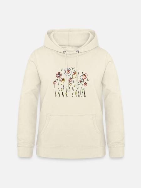 Blumen - Frauen Hoodie - Vanille-Milchshake
