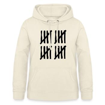 20 stripes - Frauen Hoodie - Vanille-Milchshake - Vorne - AI Model Female 172 light (172cm)