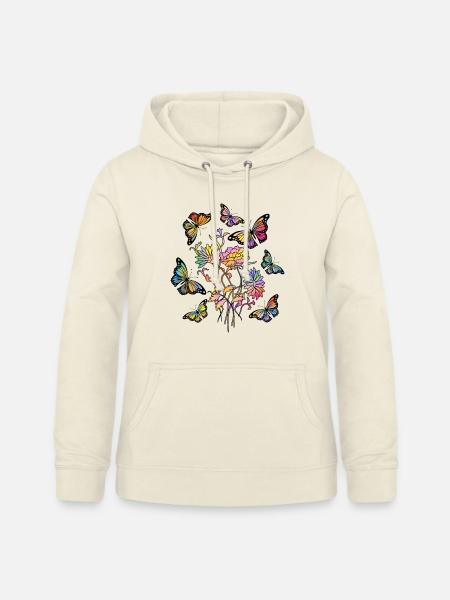 Schmetterlinge - Frauen Hoodie - Vanille-Milchshake