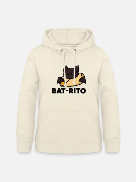Bat-Rito Taco-Bat Cartoon - Frauen Hoodie - Vanille-Milchshake