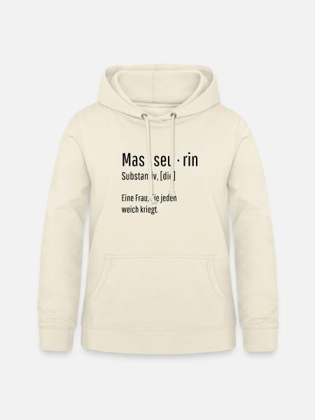 Masseurin Substantiv Definition Massage Geschenk - Frauen Hoodie - Vanille-Milchshake