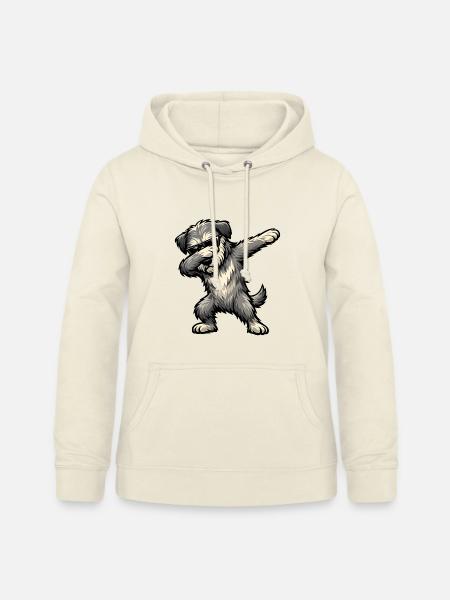 Dabbing Irischer Wolfshund - Frauen Hoodie - Vanille-Milchshake