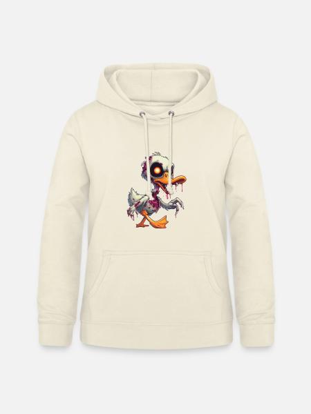 Zombie Ente - Frauen Hoodie - Vanille-Milchshake