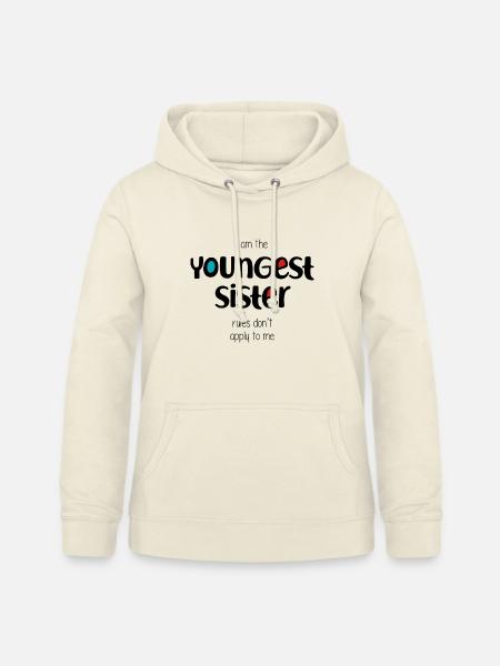 jüngste Schwester - Frauen Hoodie - Vanille-Milchshake
