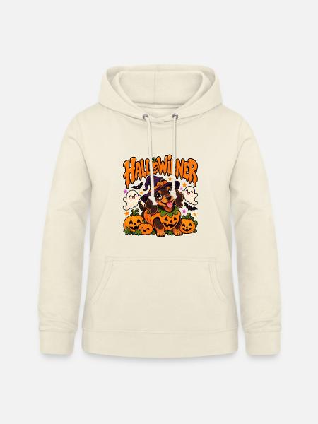Hallowiener Dackel Halloween - Frauen Hoodie - Vanille-Milchshake