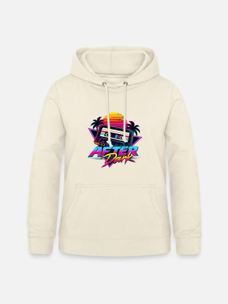 After Dark 80er Retro Synthwave - Frauen Hoodie - Vanille-Milchshake