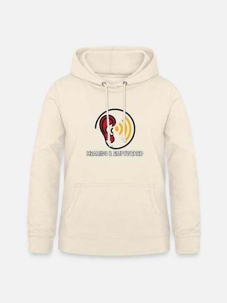 Ohr und Hörgerät - Frauen Hoodie - Vanille-Milchshake